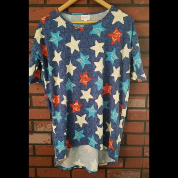 LuLaRoe Tops - Lularoe Irma  Red White and Blue Stars Americana